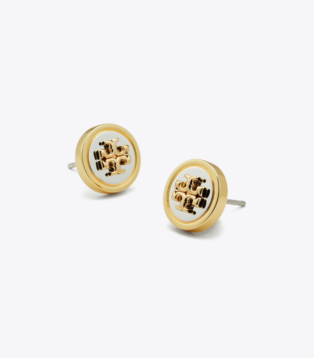 tory burch kira metal circle stud earring