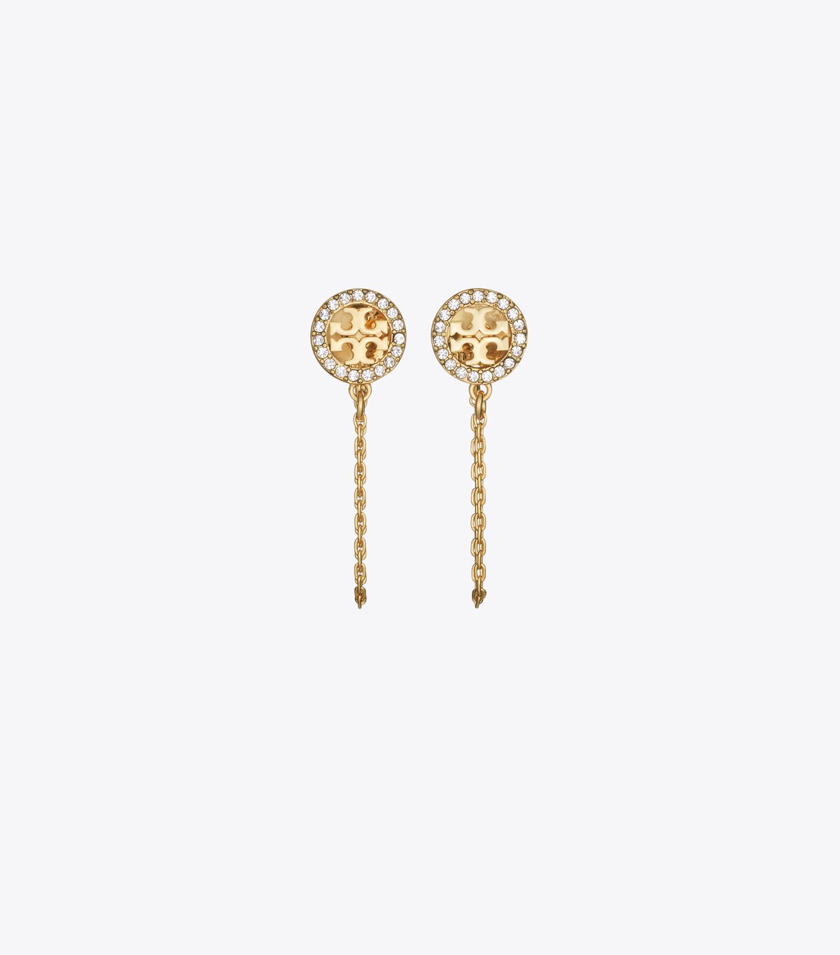 tory burch أقراط سلسلة أيقونية