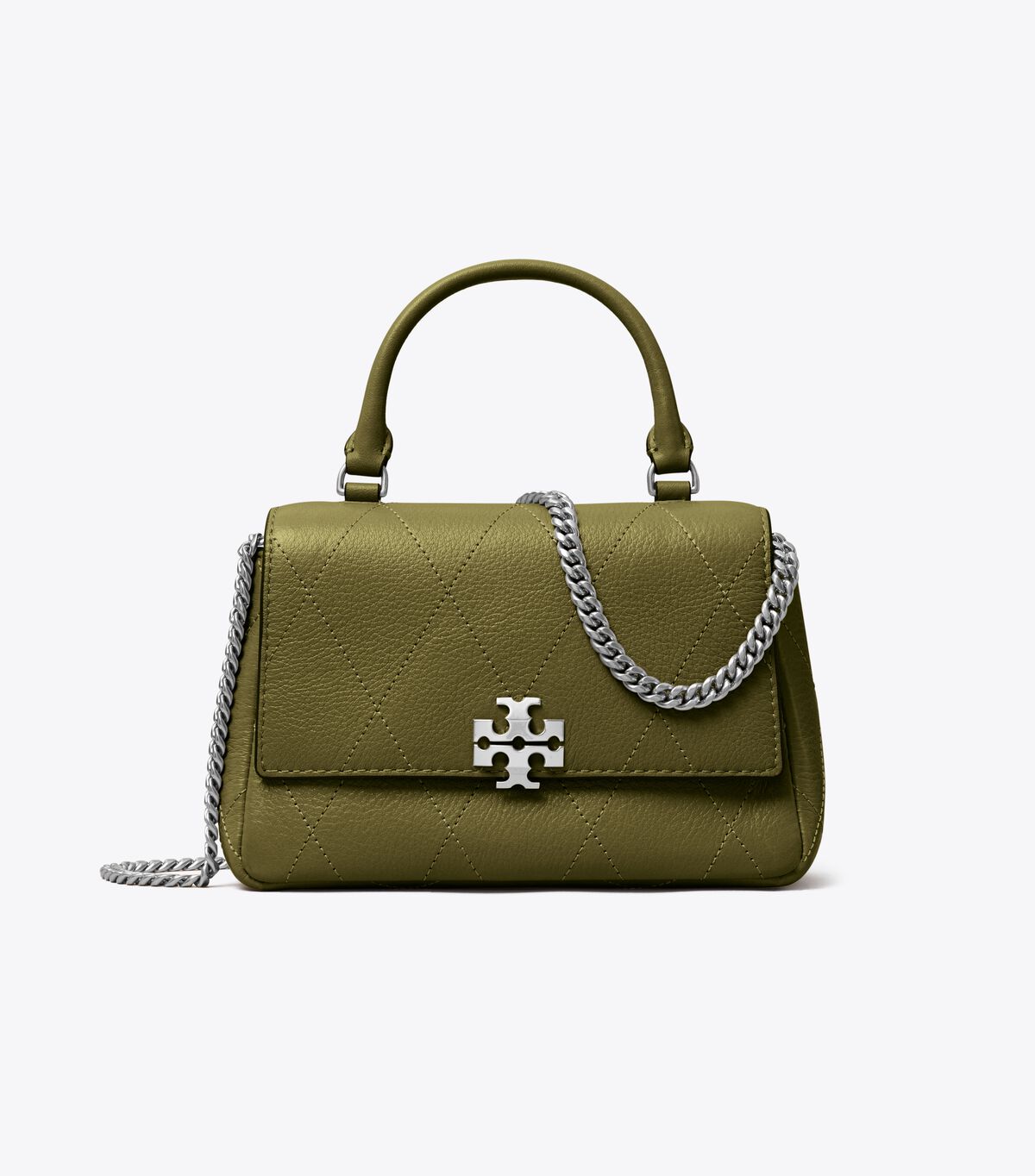 tory burch حقيبة كروسبودي تشارلي صغيرة مبطنة