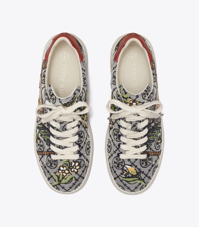 T Monogram Howell Embroidered Court Sneaker