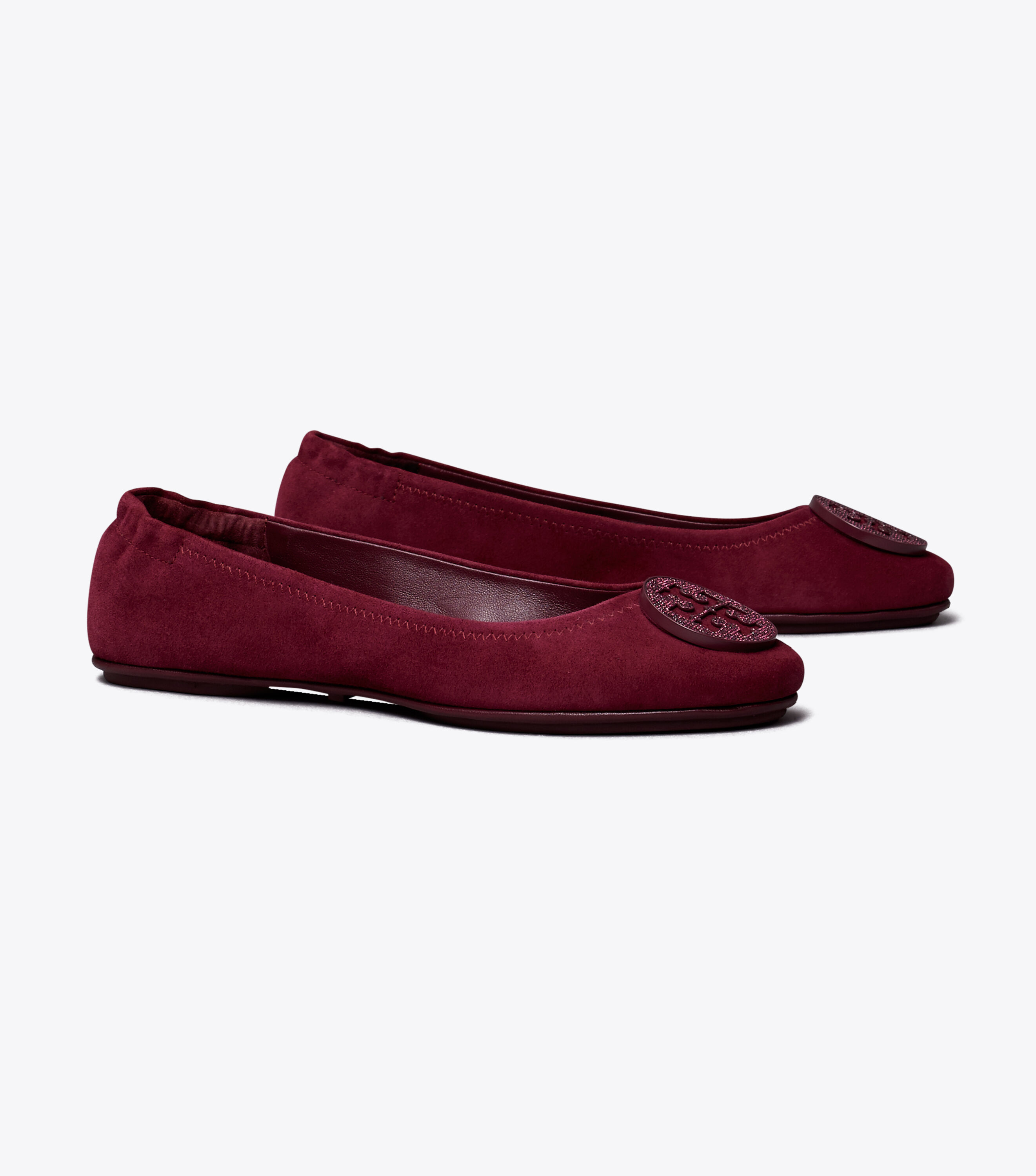 Tory burch minnie flats suede sales