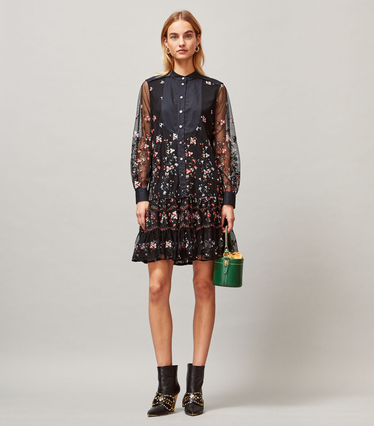 tory burch embroidered tunic