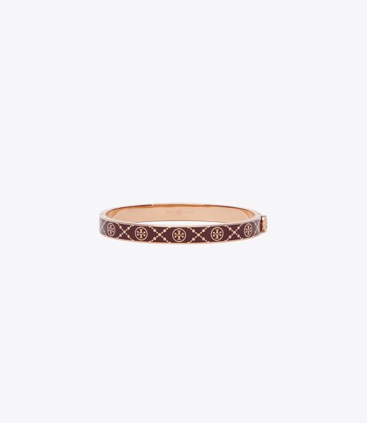 tory burch t monogram hinge bracelet