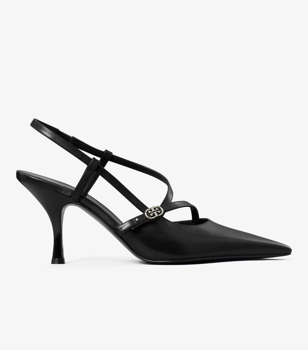 tory burch حذاء بإبزيم مزدوج على شكل حرف t