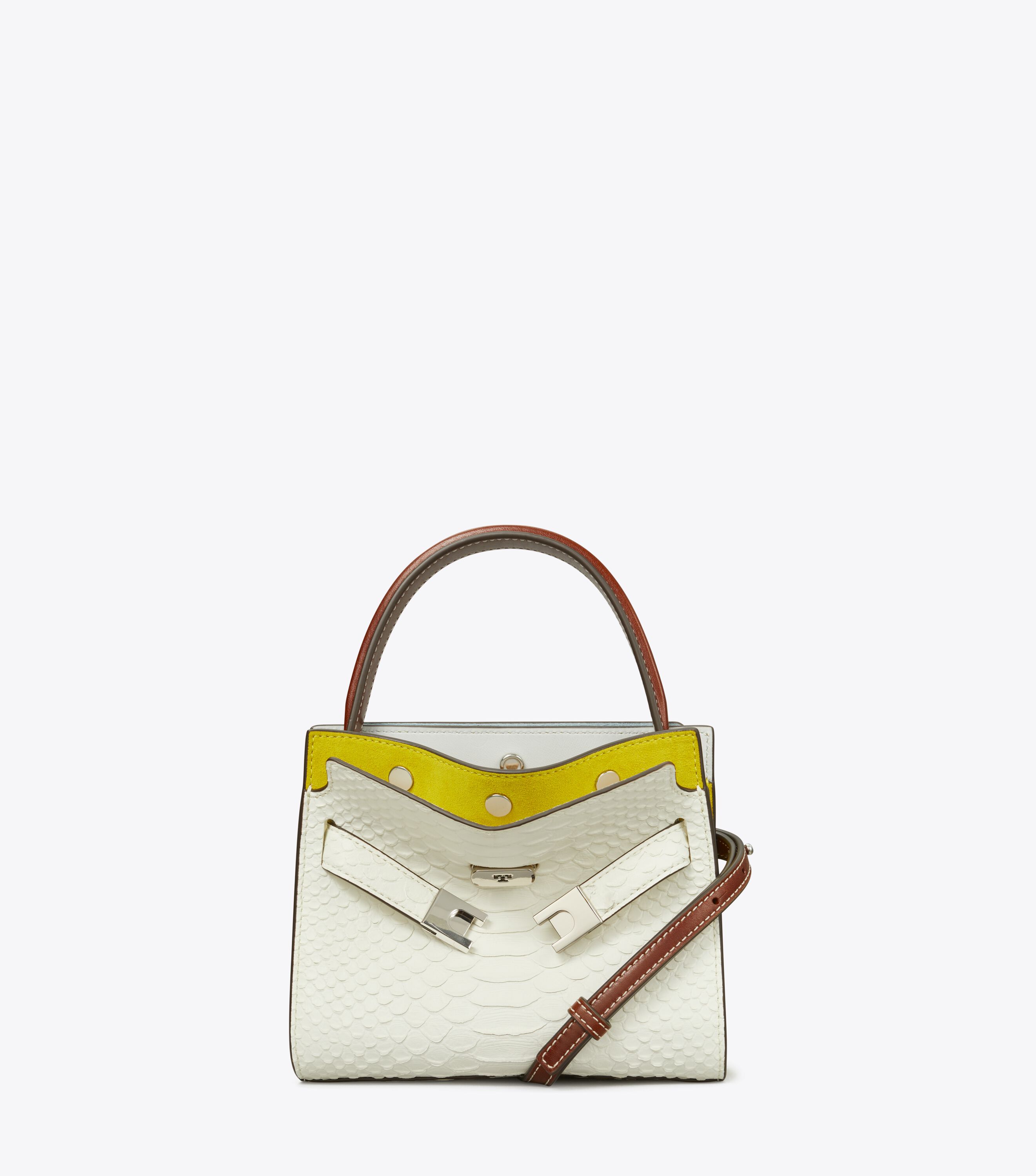 【関税込】TORY BURCH LEE RADZIWILL プチバッグ Tory Burch Lee Radziwill Petit Bag Shoulder handbag Brown