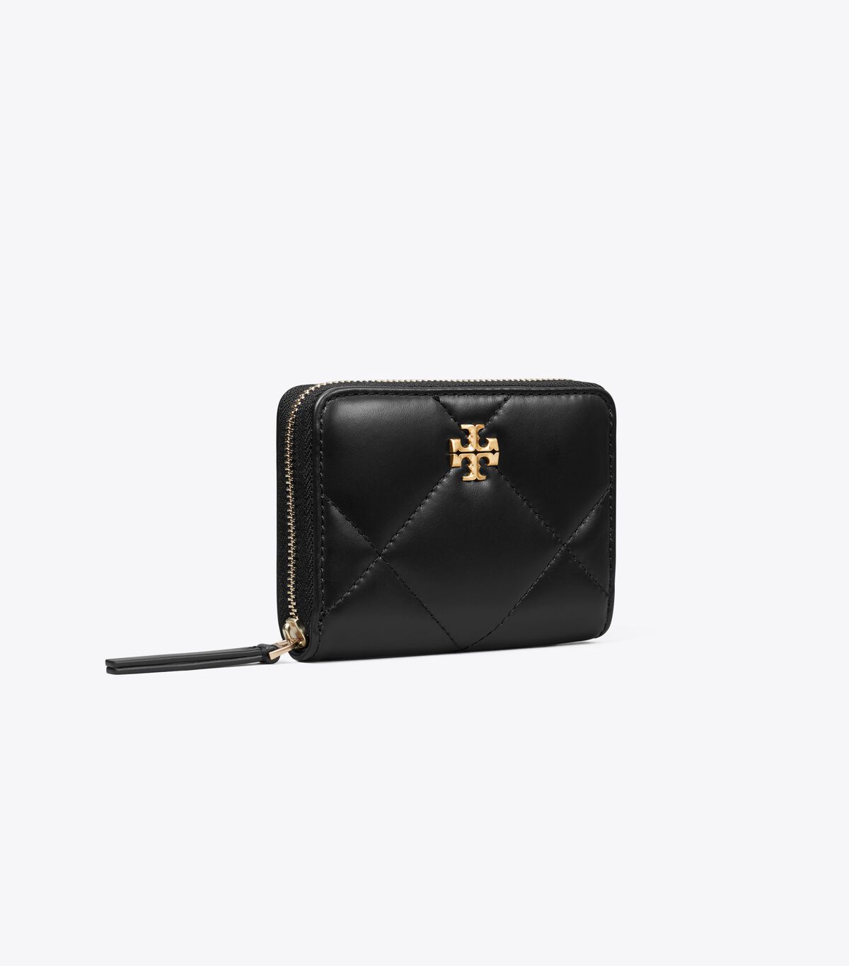 tory burch small kira diamond quilt zip around wallet