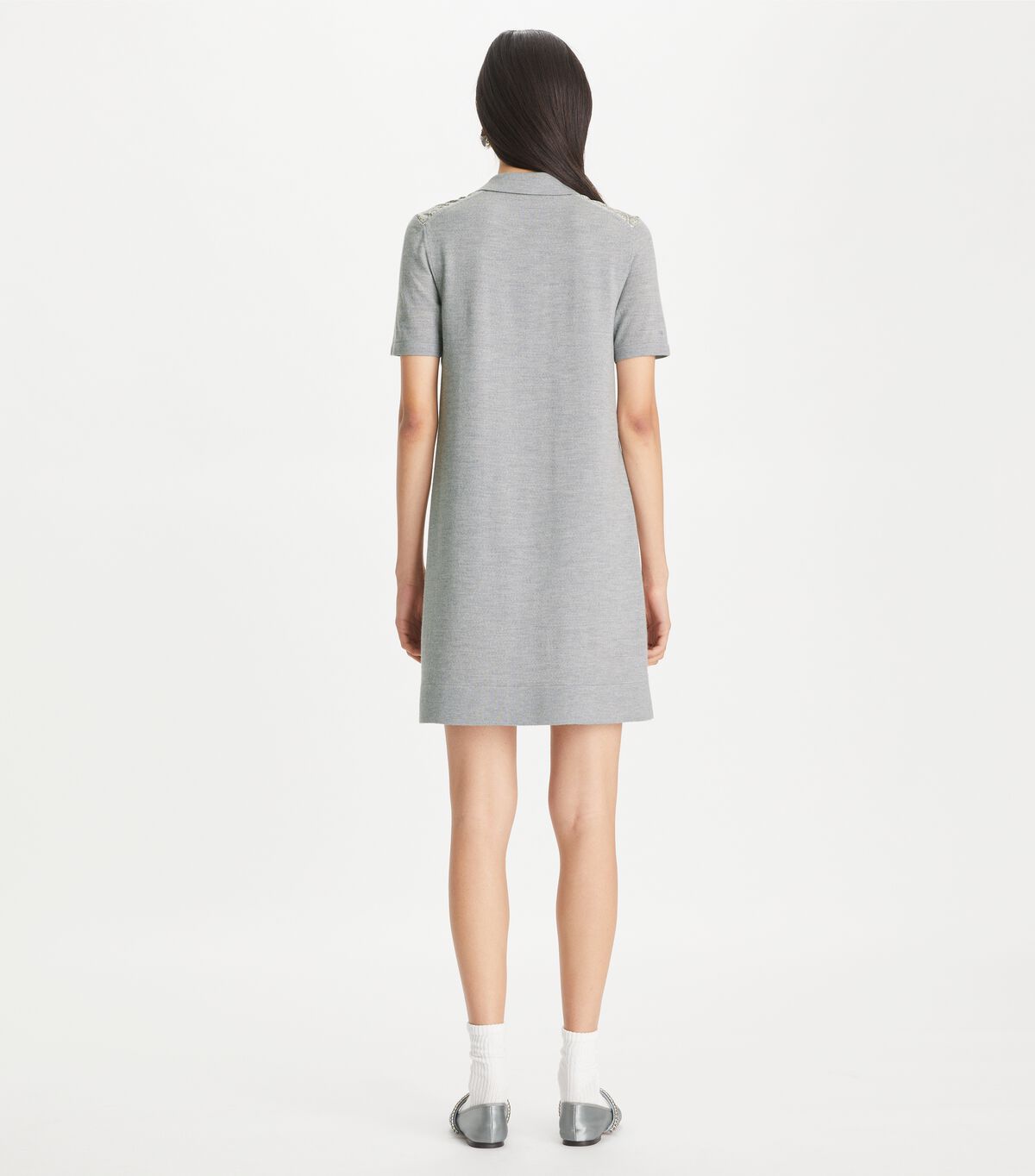tory burch silk front polo dress