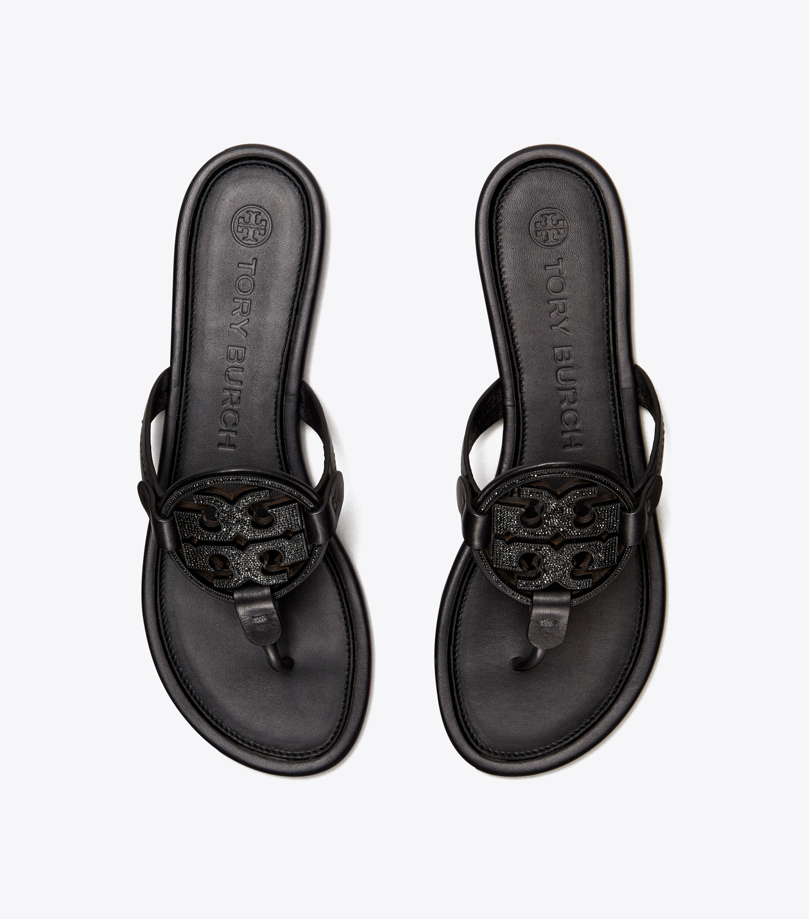 Tory Burch Miller Embellished Logo Sandal Leather Tory Burch KW