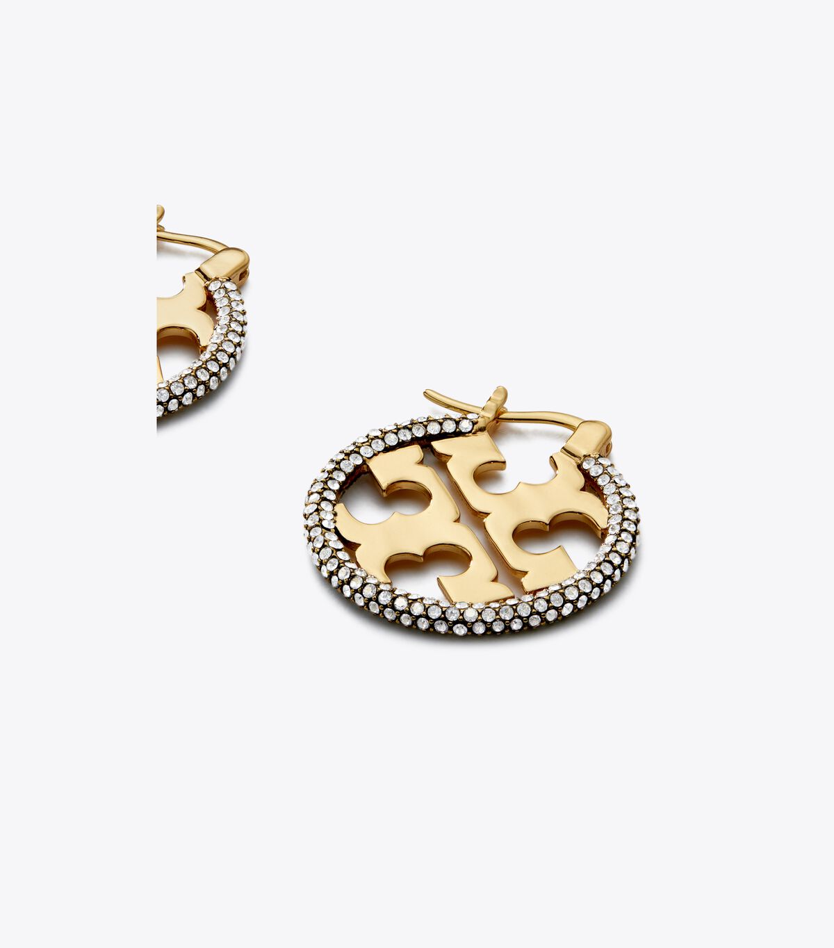tory burch miller pav hoop earring