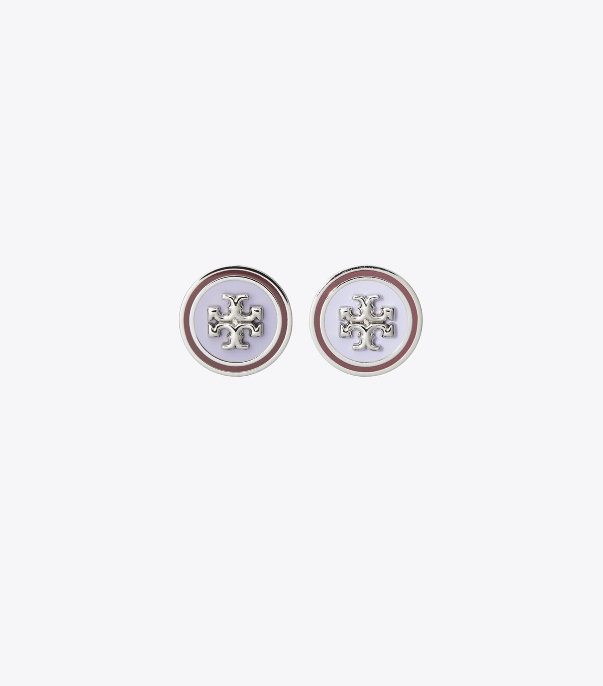 Kira Enamel Circle-Stud Earring