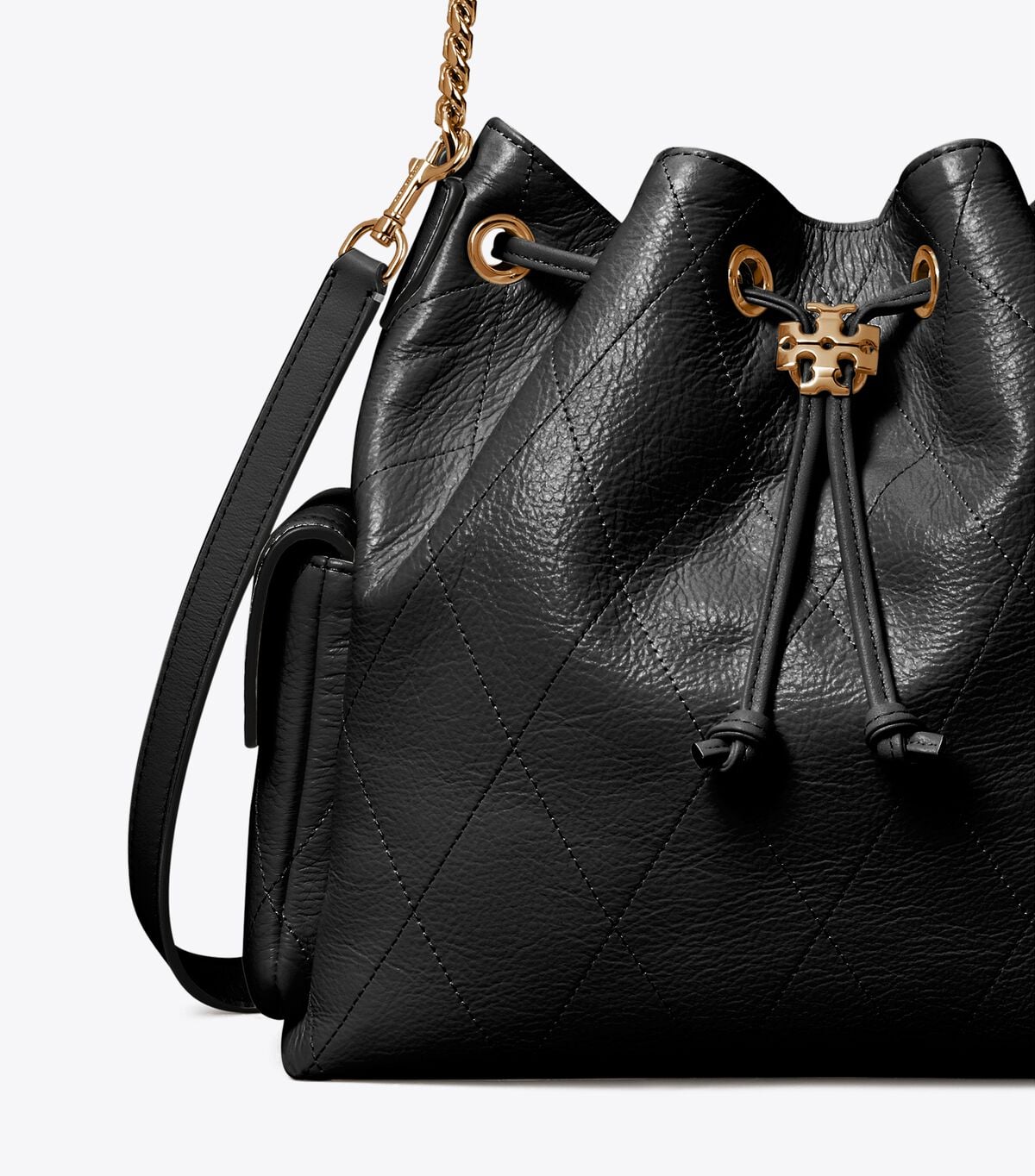 Charlie Quilted Drawstring Shoulder Bag tory burch charlie quilted drawstring shoulder bag