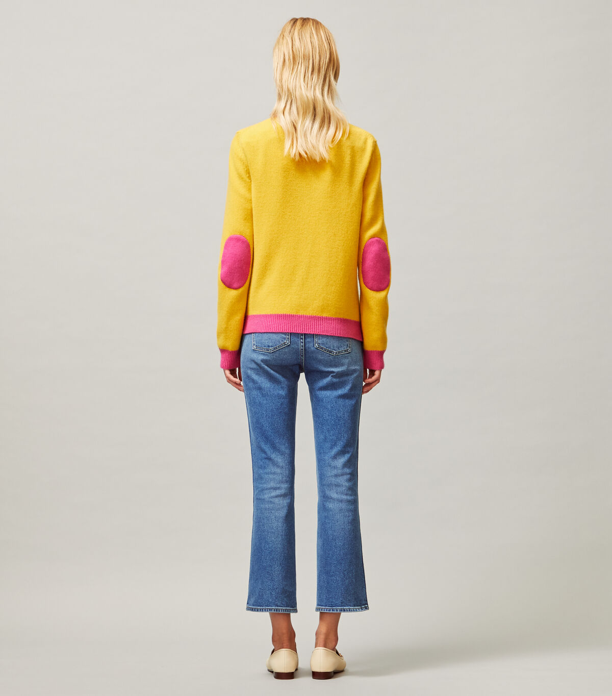 tory burch color block cashmere cardigan