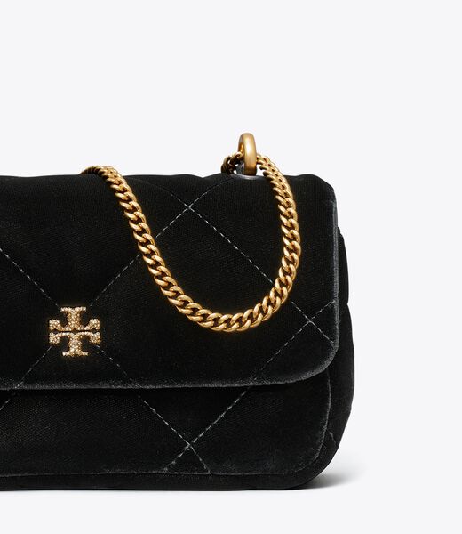 Mini Kira Diamond Quilt Velvet Pave Flap Bag tory burch mini kira diamond quilt velvet pave flap bag