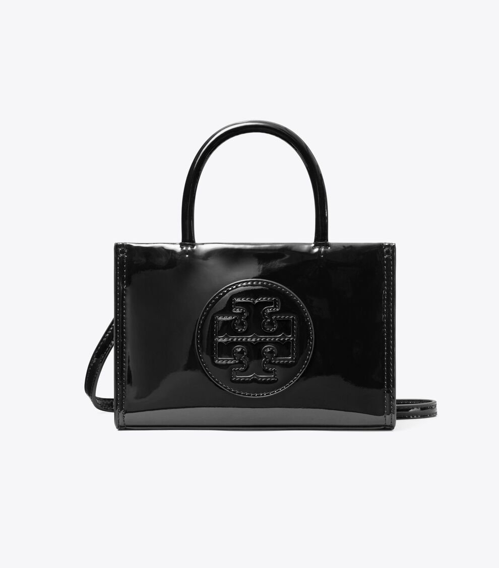 Mini Ella Bio Patent Tote, Black Tory Burch KW