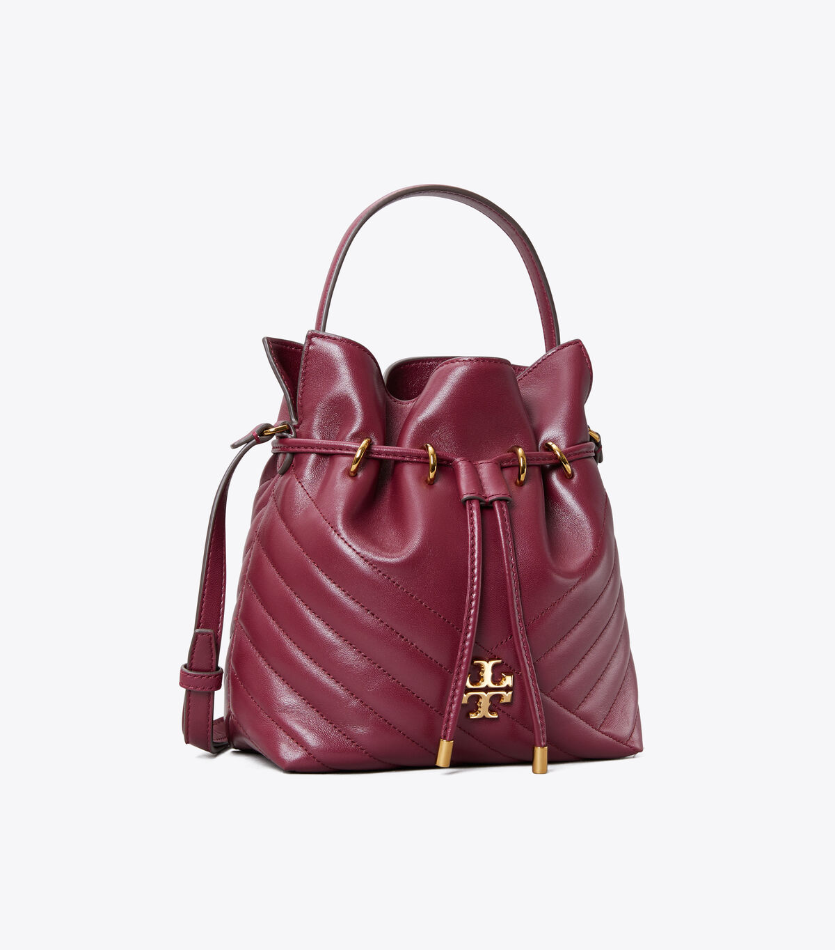 tory burch kira chevron mini bucket bag