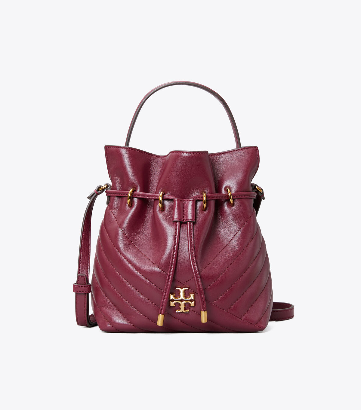 tory burch kira chevron mini bucket bag