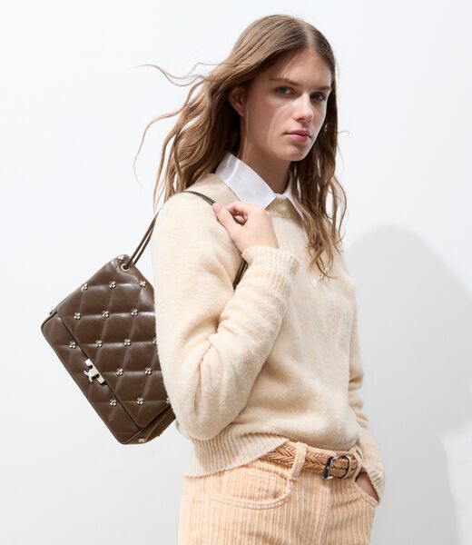 tory burch bunny knot runway shoulder bag
