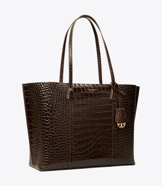 Perry Embossed Triple-Compartment Tote