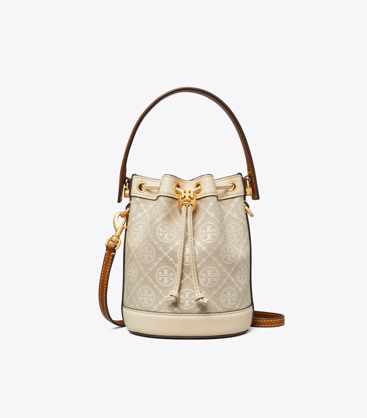 tory burch mini t monogram bucket bag