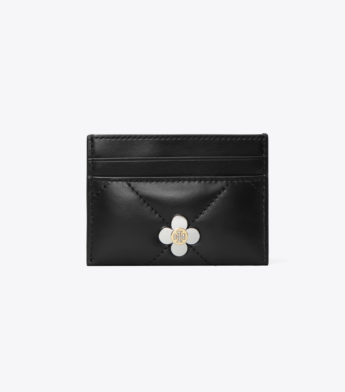 tory burch kira diamond quilt clover card case