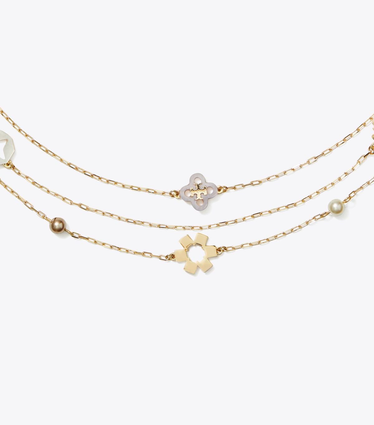 Forget Me Not Multi-Strand Necklace tory burch forget me not multi strand necklace