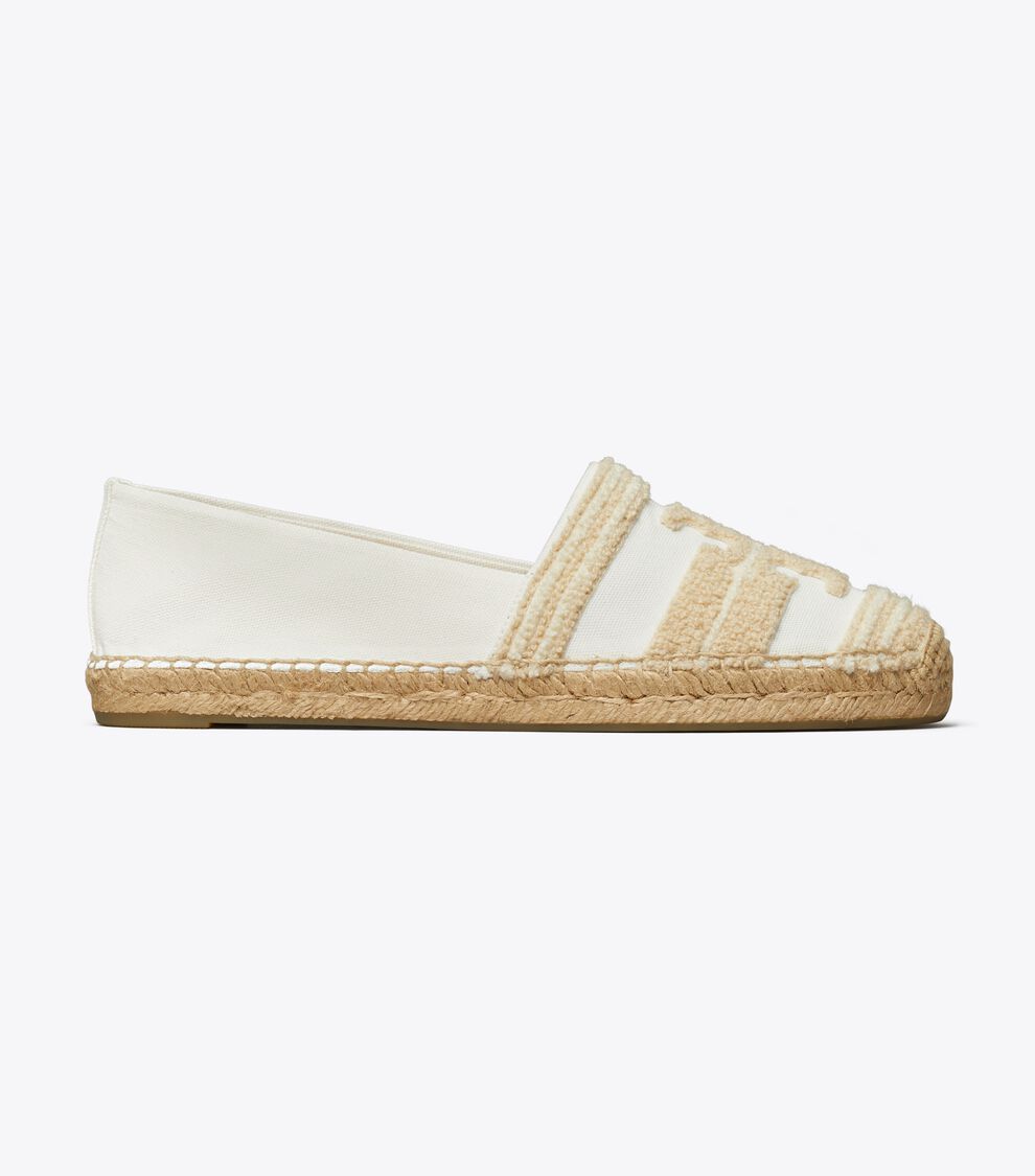 Double T Espadrille, Natural Light Alabaster Tory Burch KW