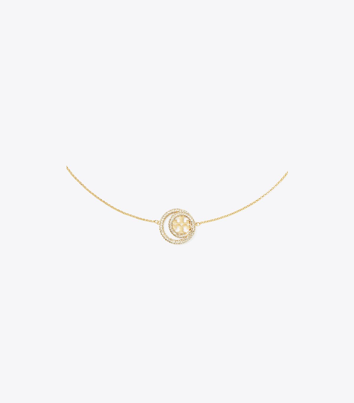 tory burch miller double ring pendant
