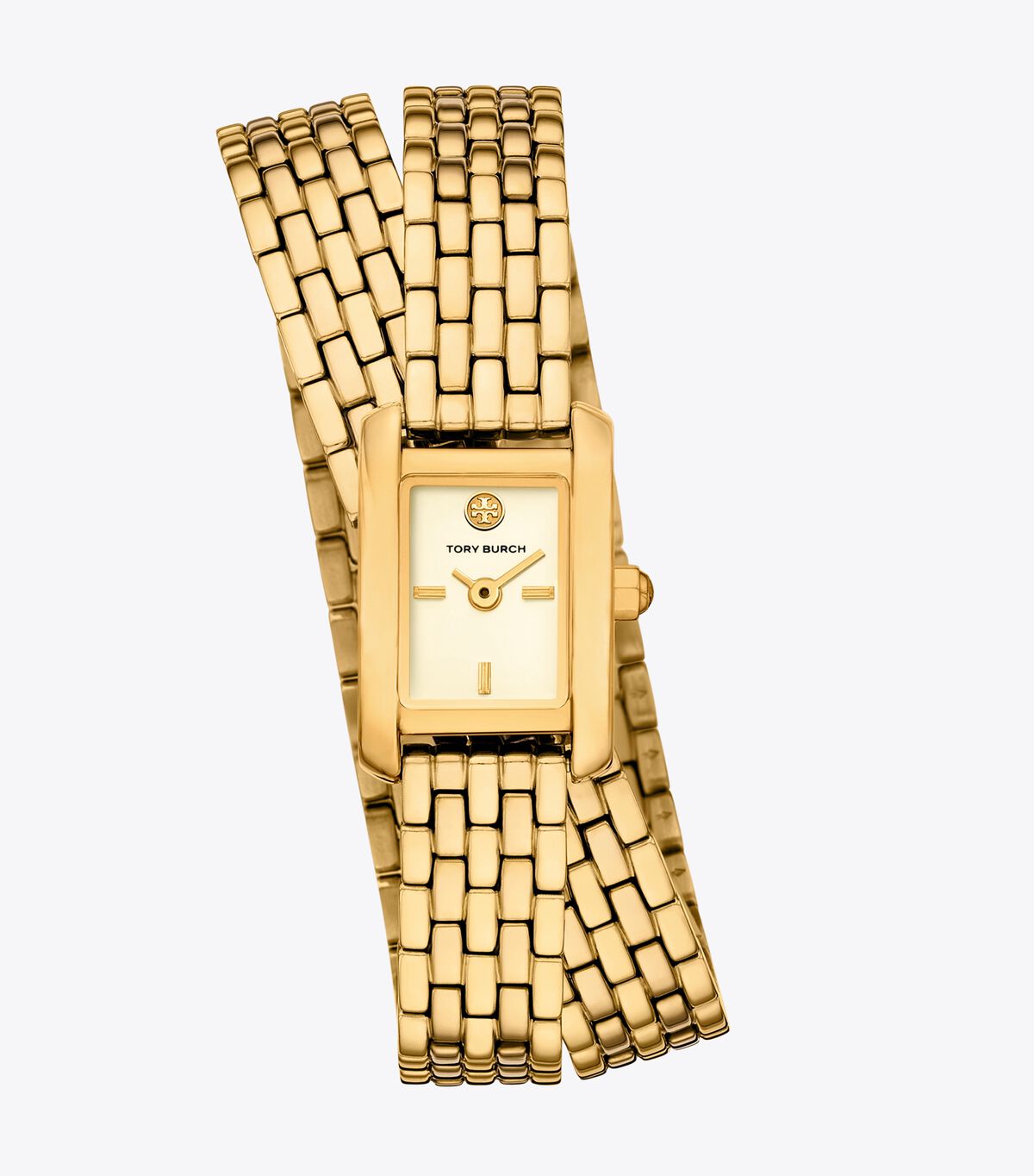 tory burch ساعة ميني إليانور ذات اللفة المزدوجة