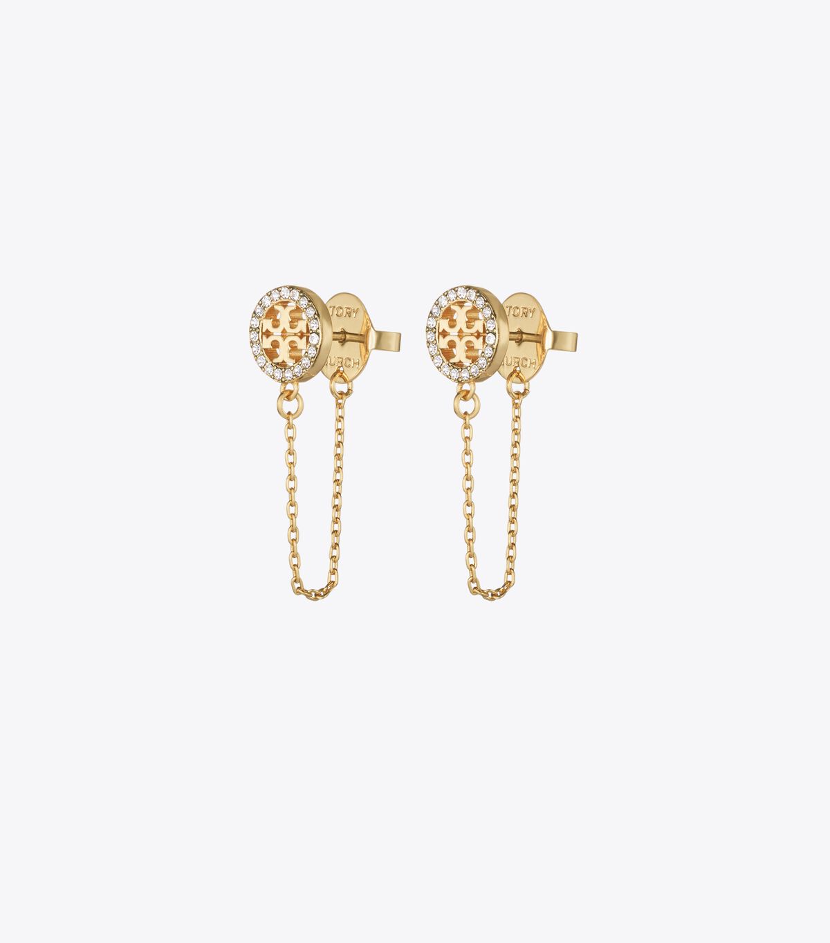 tory burch أقراط سلسلة أيقونية