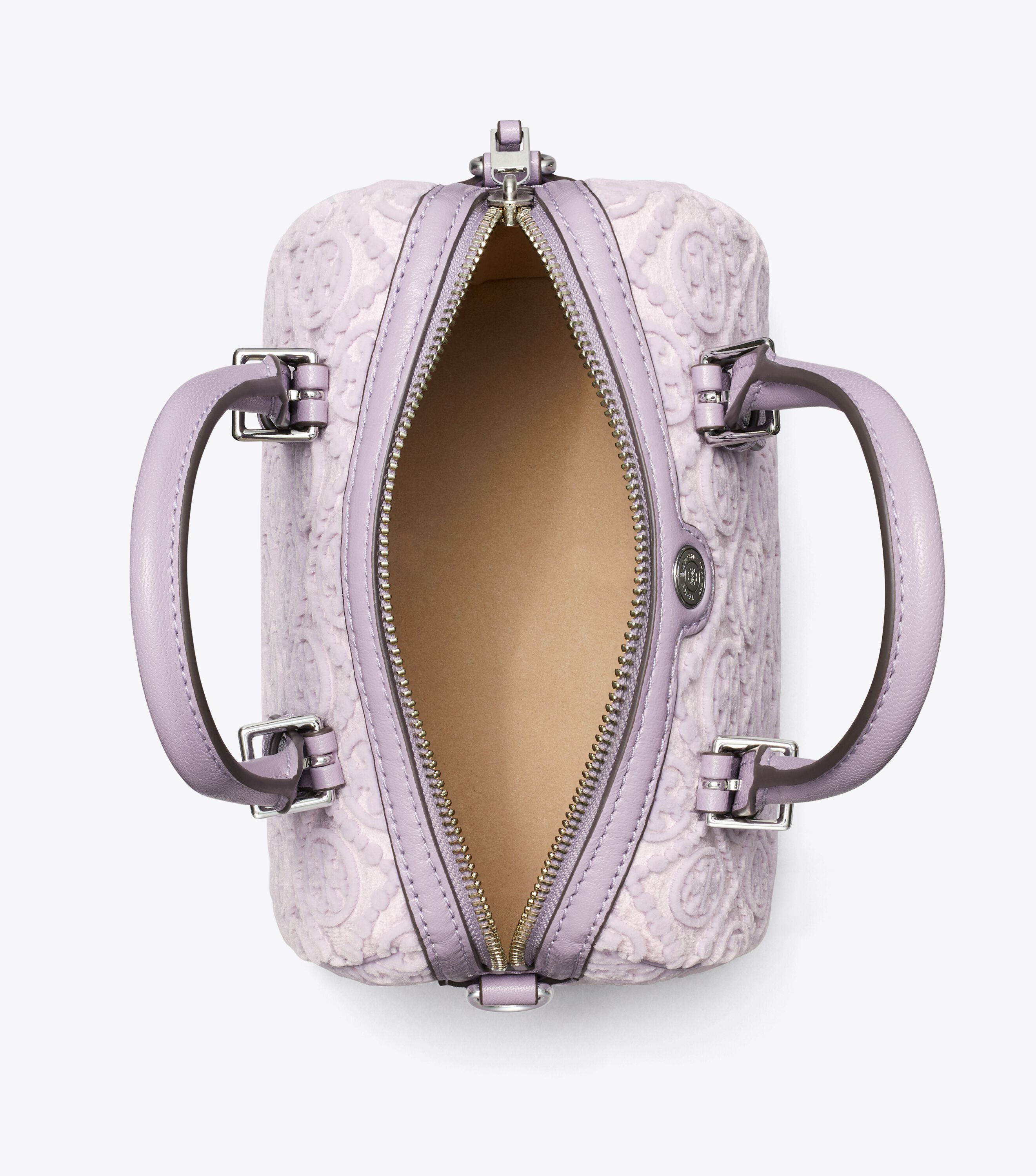 Tory Burch◆Crocheted Small Tote Pale Purple Ella Hand-Crocheted East-West Tote: Women's Designer Tote