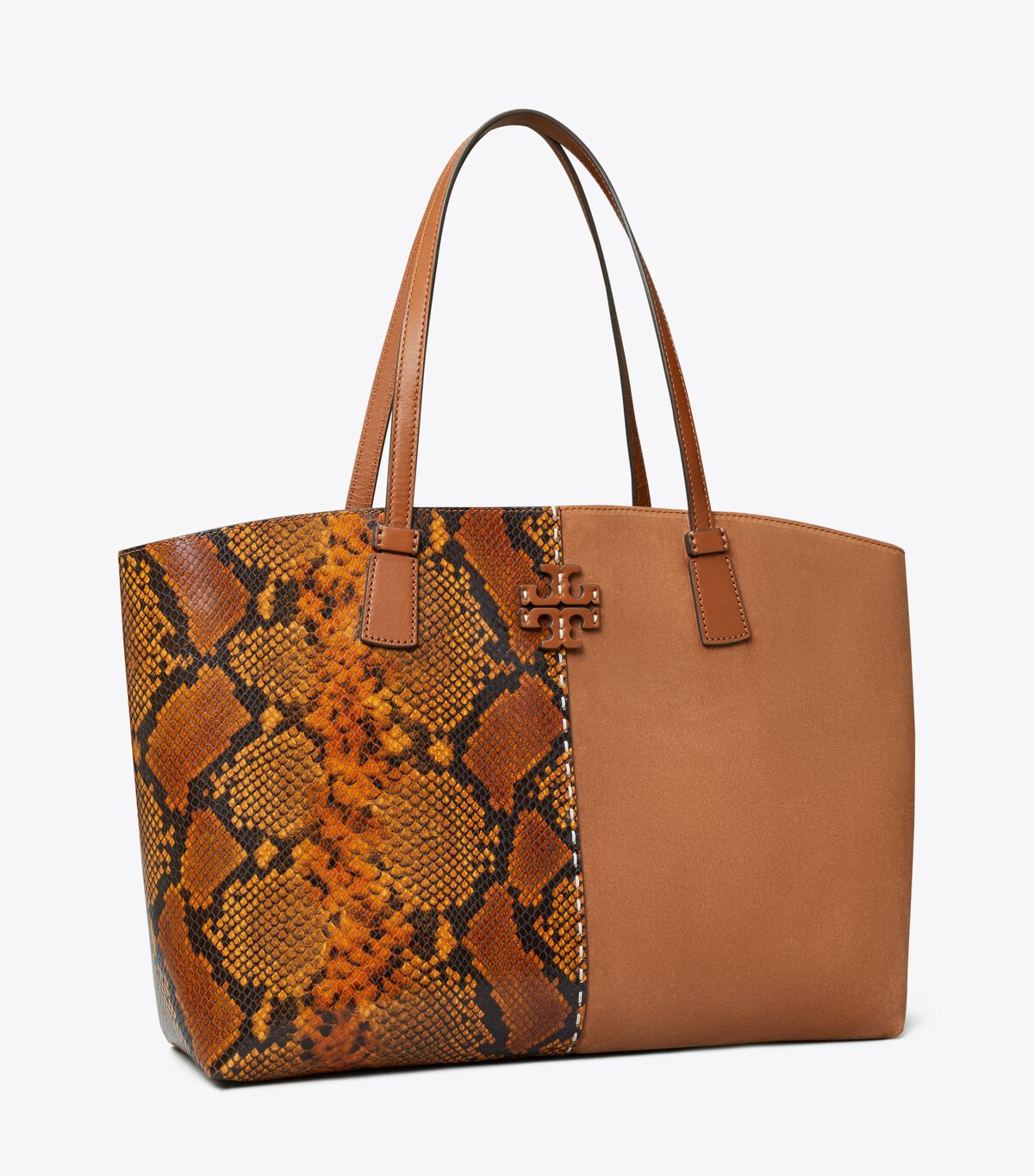 tory burch mcgraw embossed tote bag