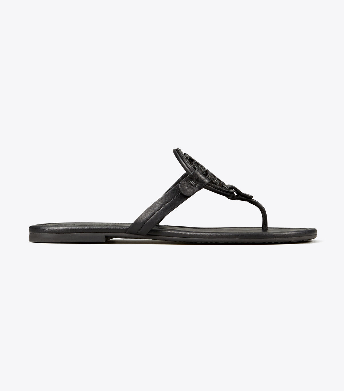 tory burch miller embellished logo sandal leather