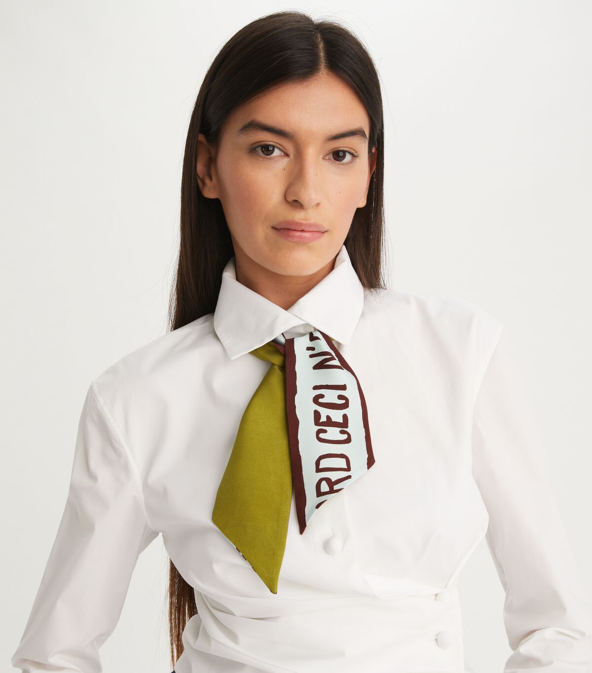Ceci N'est Pas Un Foulard Silk Ribbon Tie