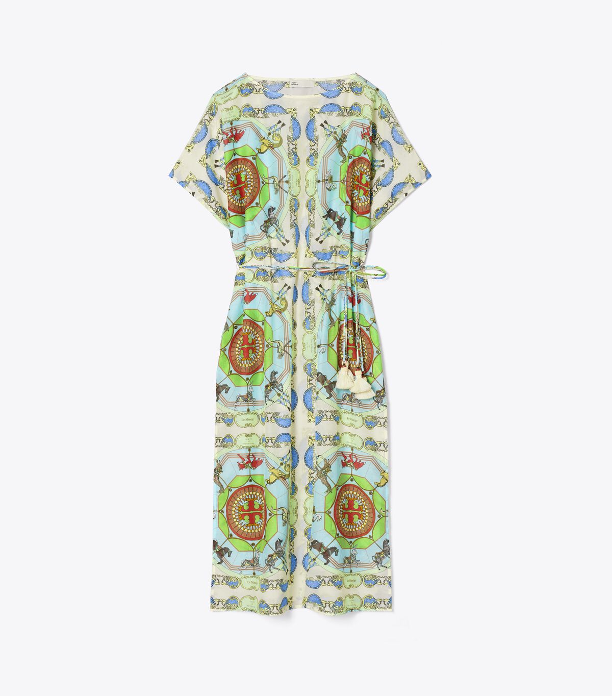 tory burch printed cotton silk caftan