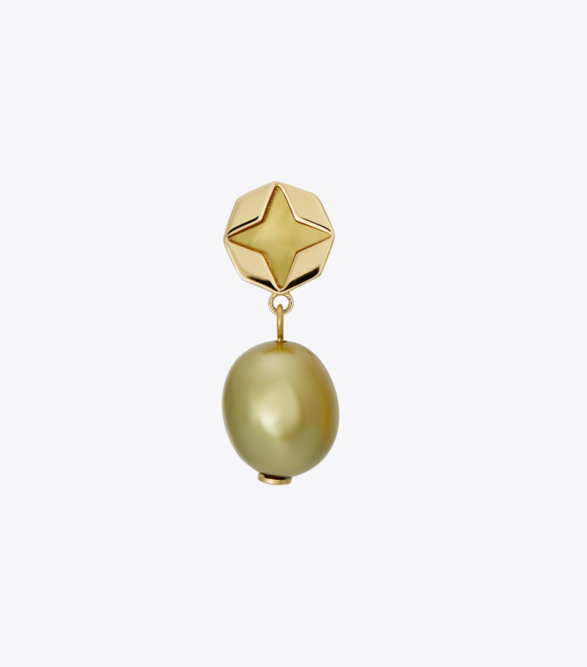 tory burch kira clover pearl drop earring