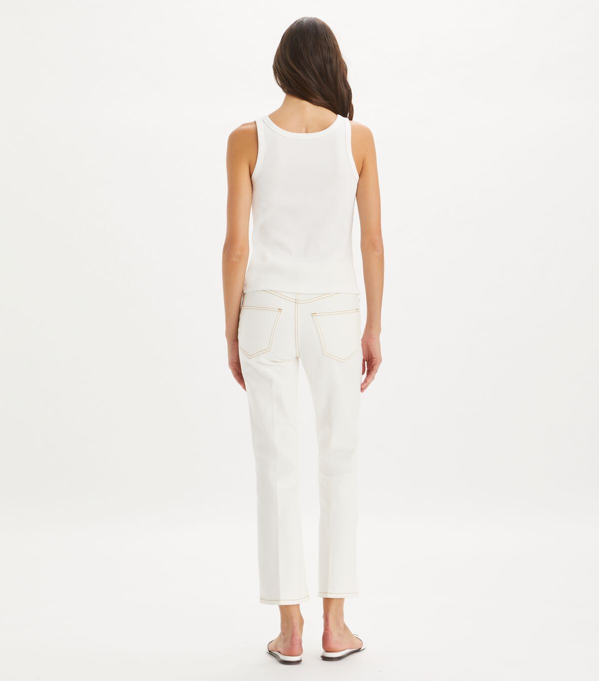 tory burch cropped flare jean