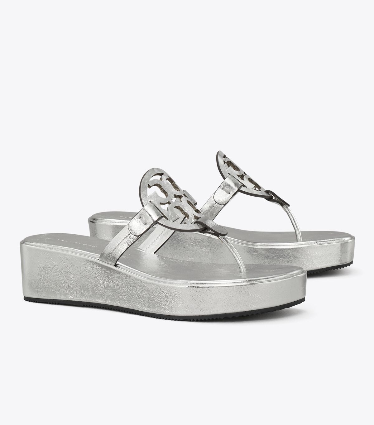 tory burch miller metallic wedge sandal