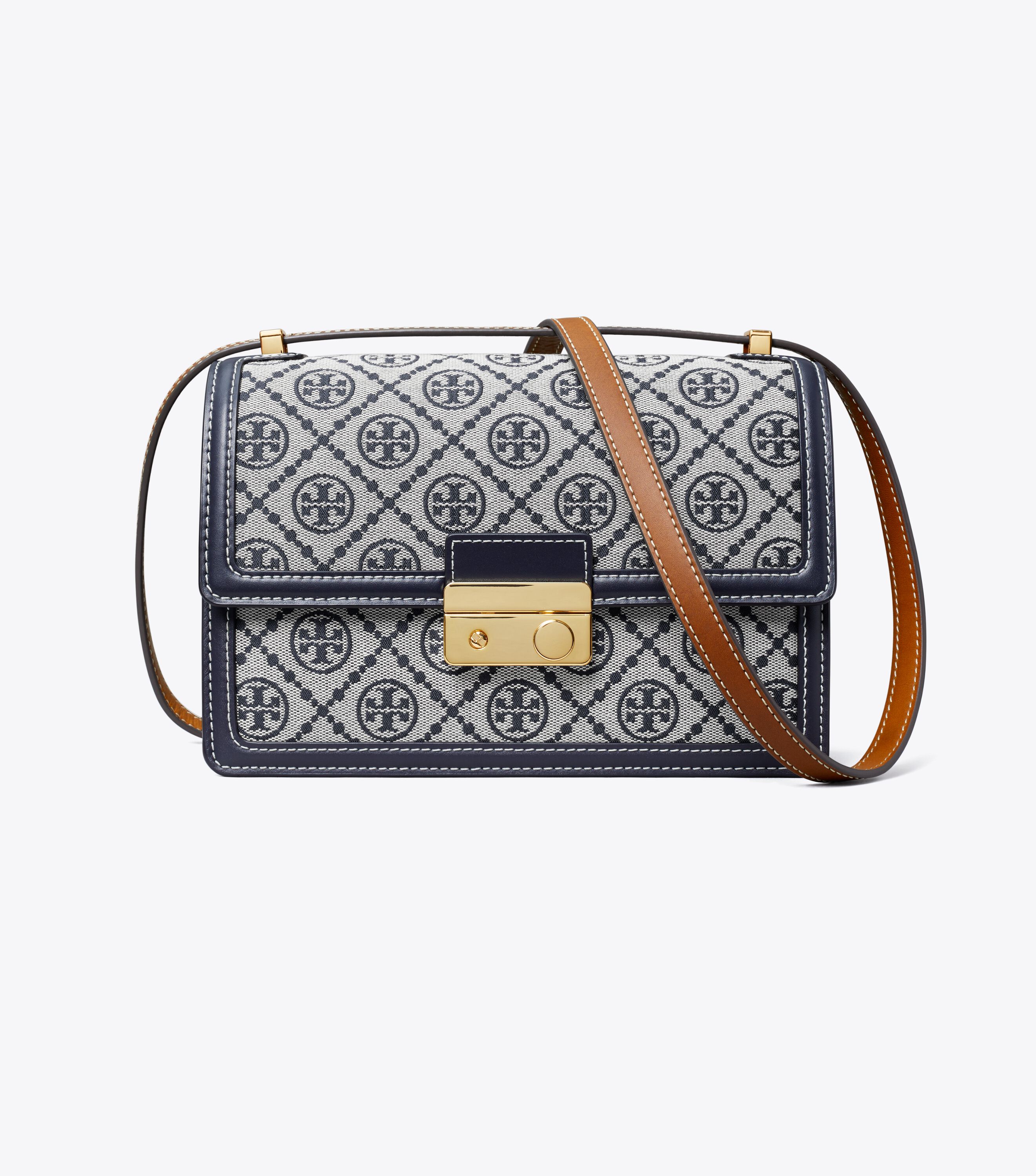 【関税&送料込】Tory Burch T-Monogram Shoulder Bag With Inte T Monogram Shoulder Bag, Tory Navy | Tory Burch KW