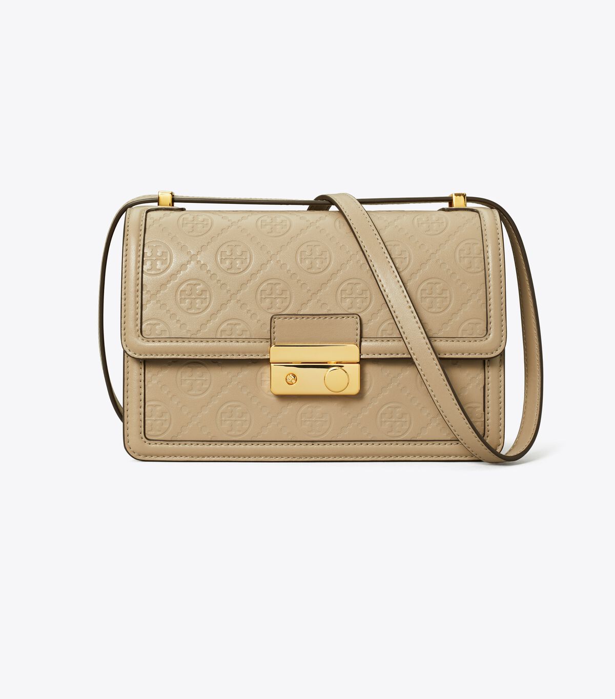 tory burch t monogram leather shoulder bag