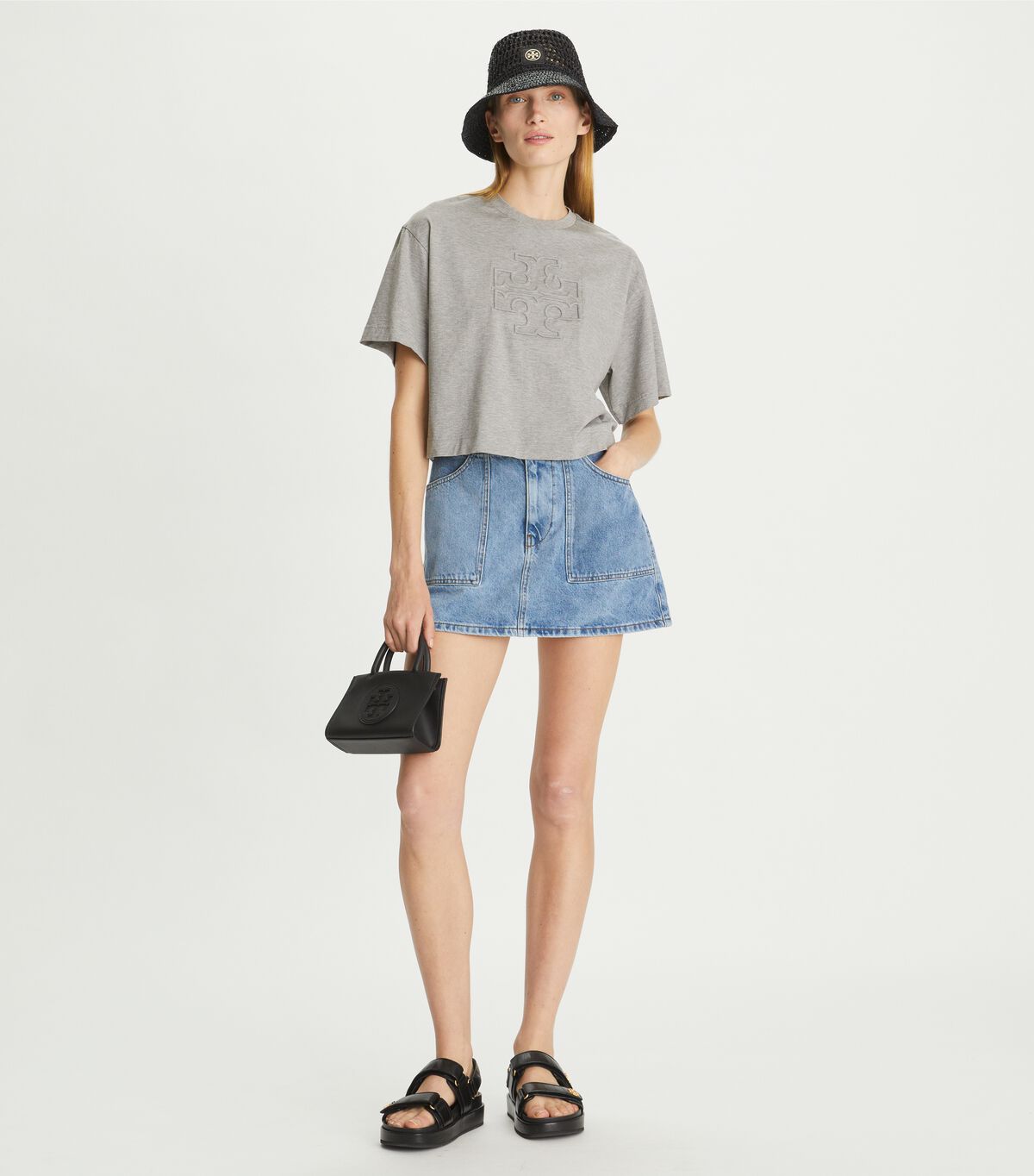 tory burch relaxed logo t shirt