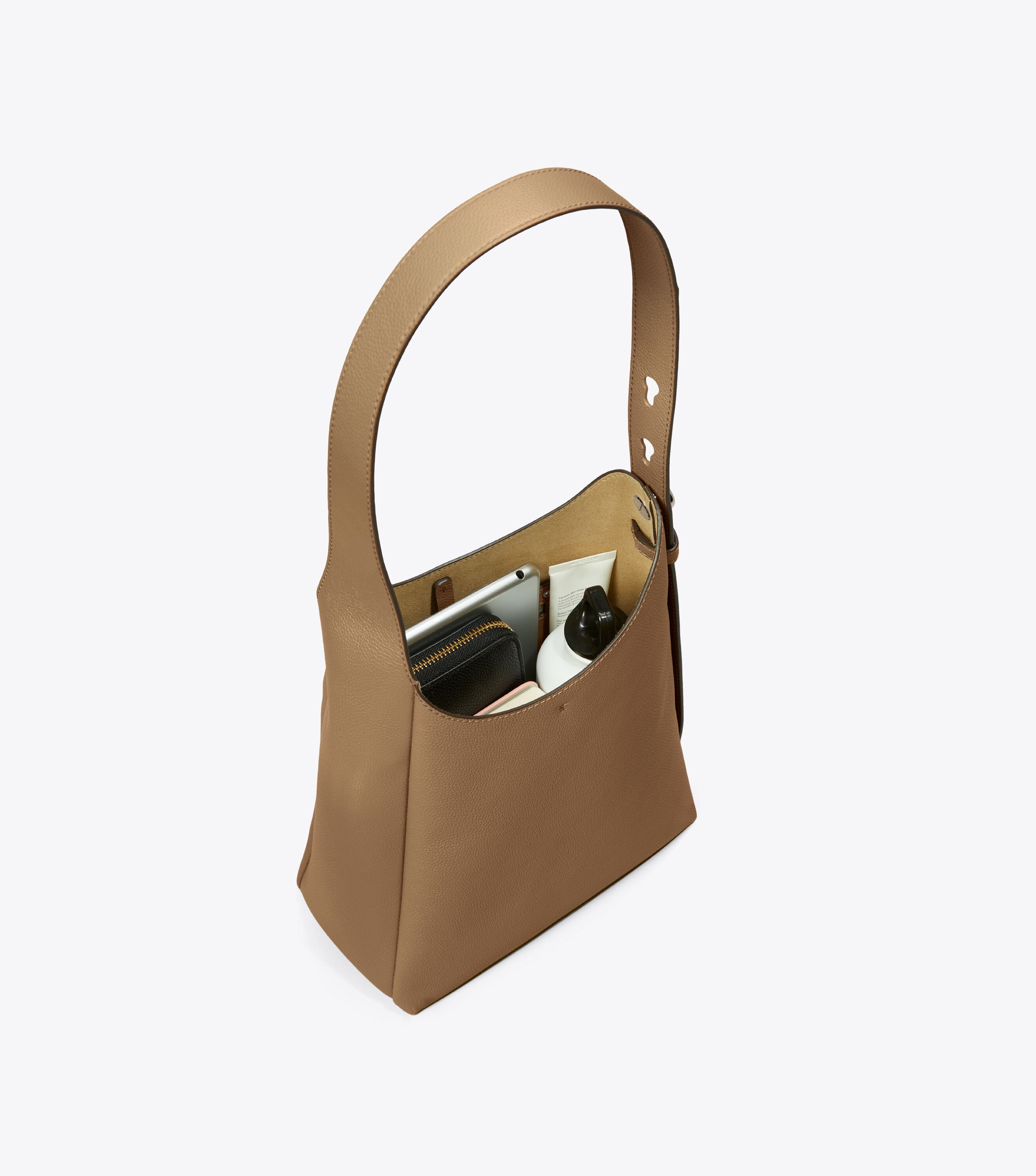 Small Romy Hobo Bag, Wild Mushroom | Tory Burch KW