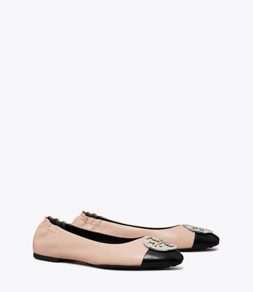 tory burch claire cap toe ballet