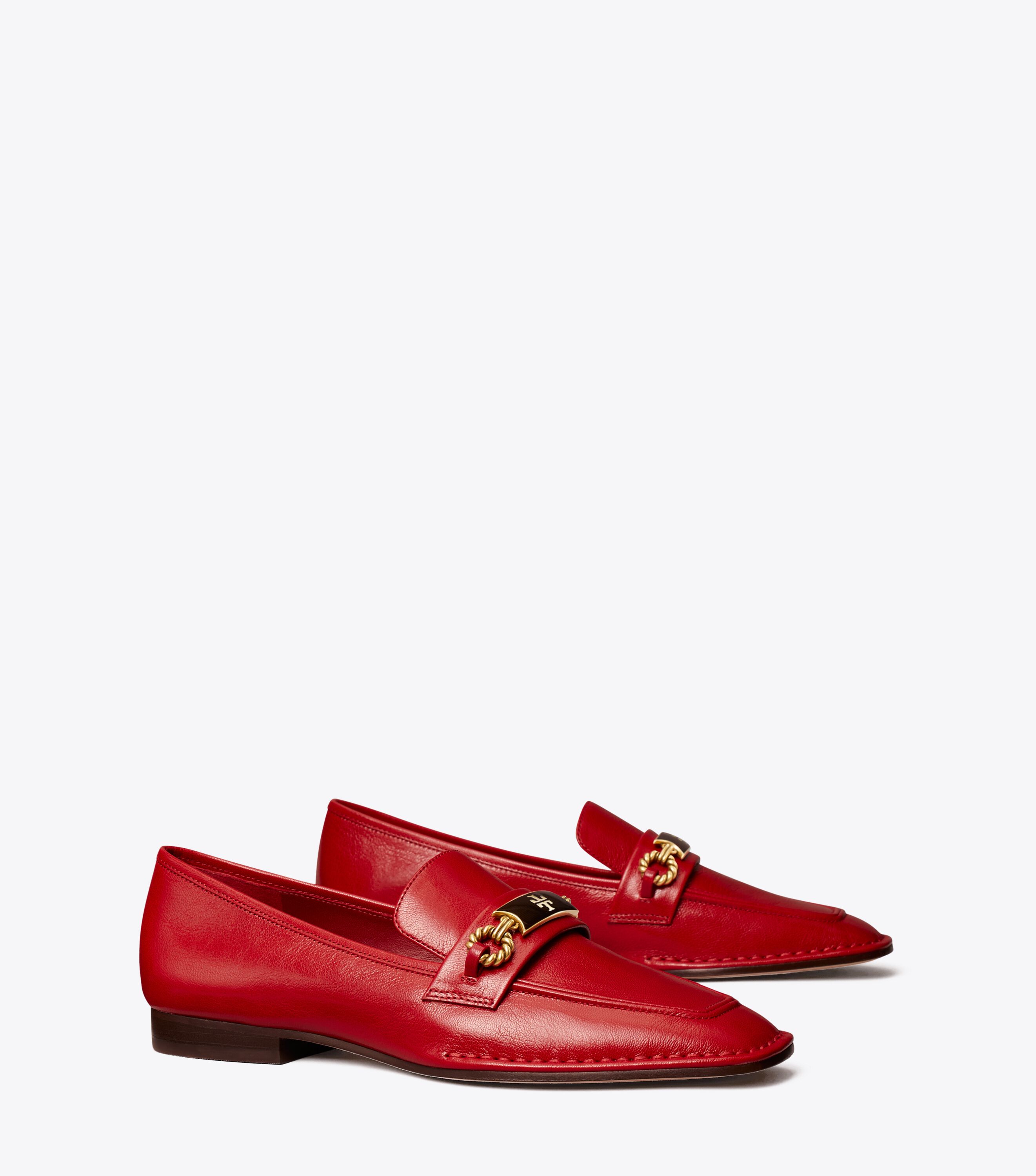 Tory burch red loafers on sale