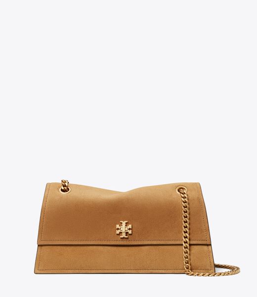 tory burch حقيبة كتف كيرا تيرنلوك من جلد الغزال