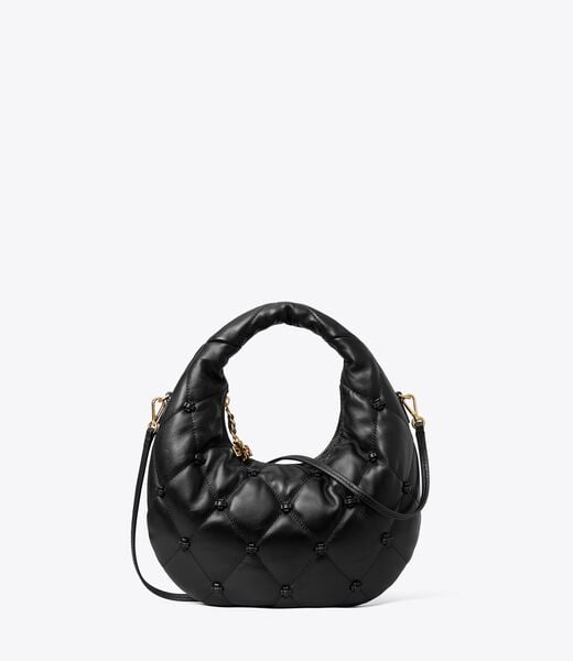 tory burch bunny knot crescent bag