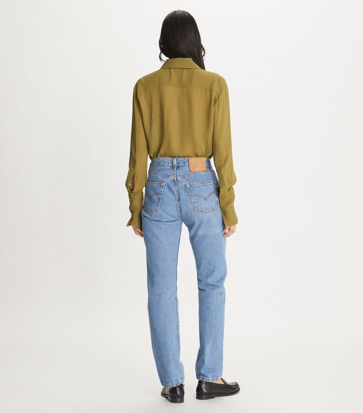 tory burch cuffed viscose shirt