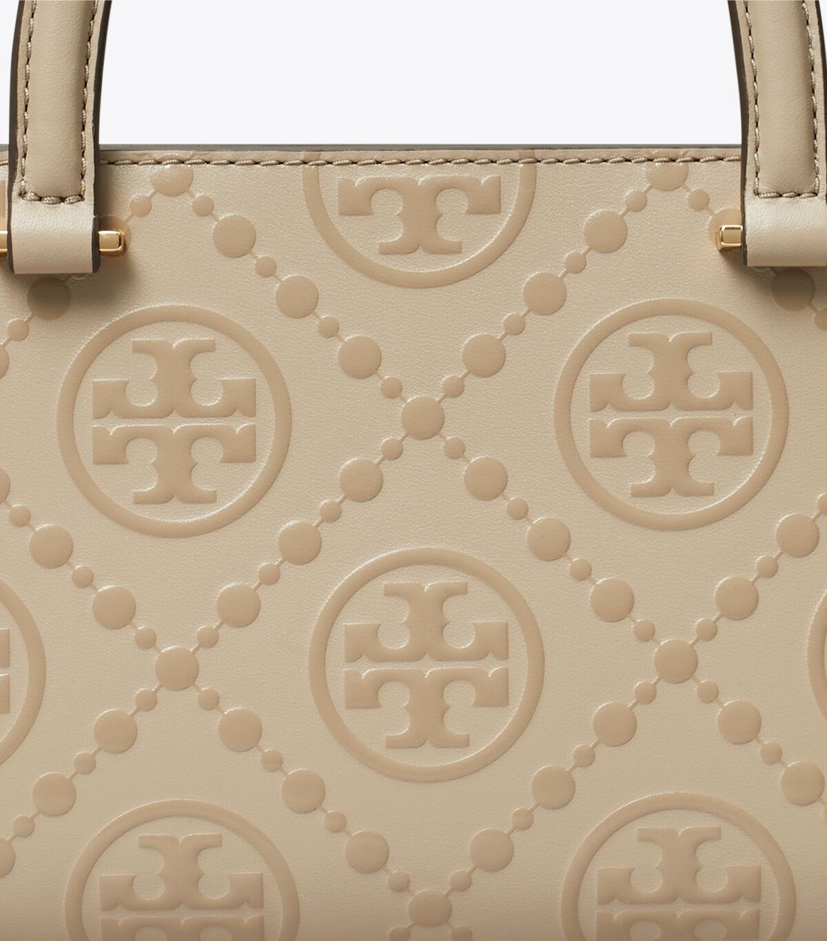 tory burch t monogram embossed small rectangular tote