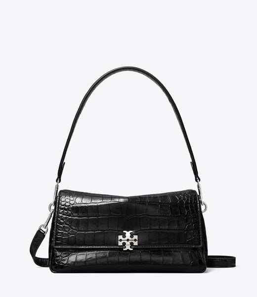 tory burch small charlie croc embossed shoulder bag