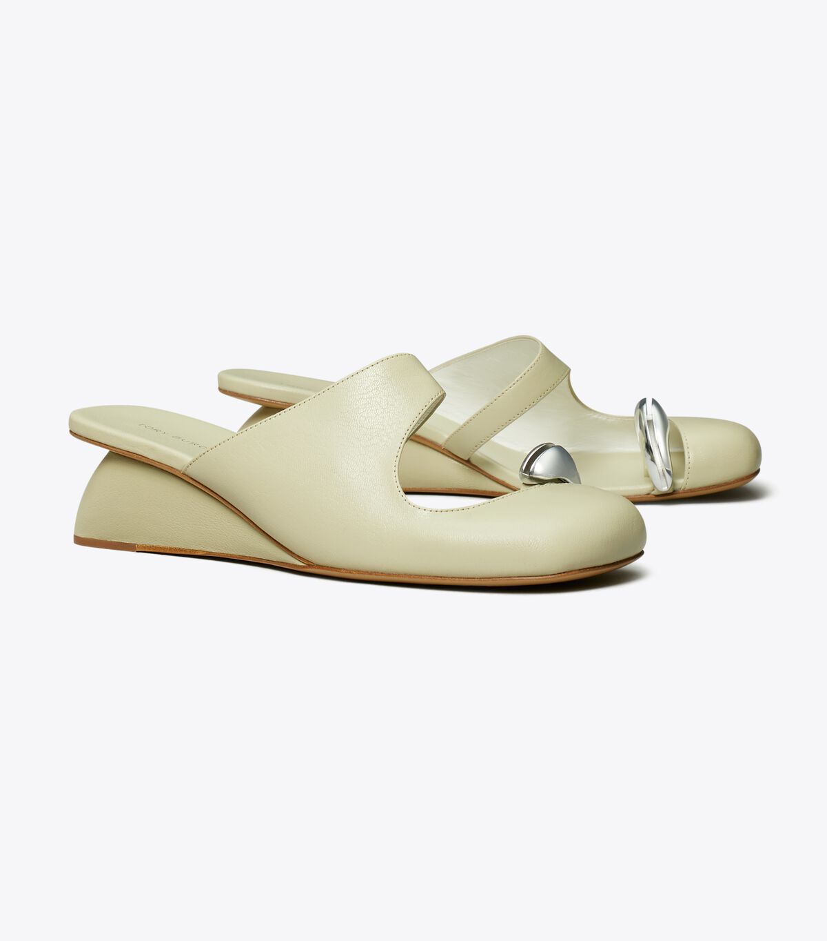 tory burch pierced mule wedge