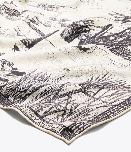 tory burch forest neckerchief